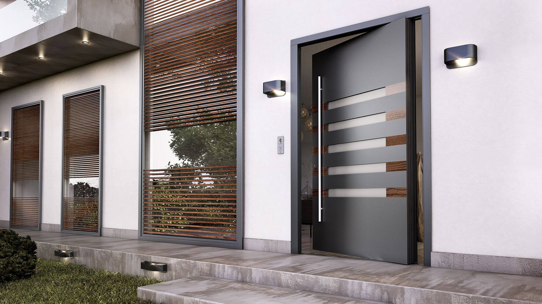 Aluminium entrance doors Walton on Thames